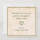 Beltane Holiday Greeting カード (裏面)