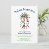 Beltane Maypole Summer Floral Sabbat Party 招待状 (スタンド正面)