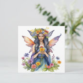 Beltane Summer Fairy Floral Wicca Sabbat  シーズンカード (スタンド正面)