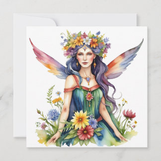 Beltane Summer Fairy Floral Wicca Sabbat  シーズンカード
