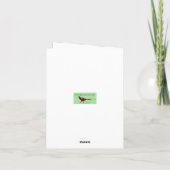 Belted Galloway calf birthday card サンキューカード (裏面)