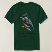 Belted Kingfisher The Bird Lover Collection Tシャツ (デザイン正面)