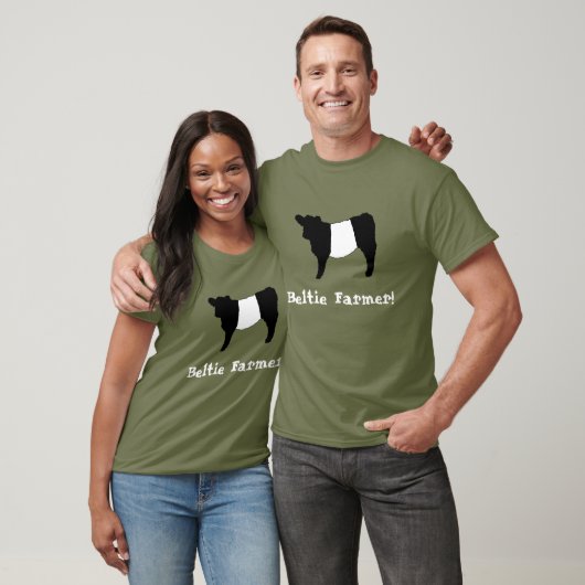 Beltieの農家はギャロウェーの雄牛牛牛にベルトを付けました Tシャツ (ユニセックス)