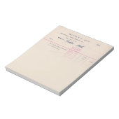 Belton Mills Belton, SC Receipt Notepad ノートパッド (回転)