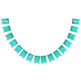 Beluga Boo Happy Birthday Bunting Banner  バンティングフラッグ