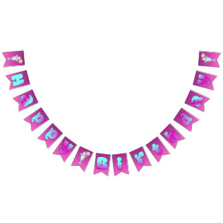 Beluga Boo Happy Birthday Bunting Banner~Beluagify バンティングフラッグ