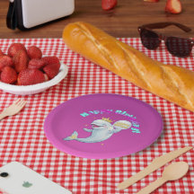 Beluga Boo Happy Birthday Party Plate