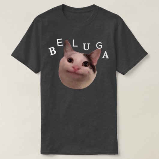 Beluga cat discord tシャツ (デザイン正面)