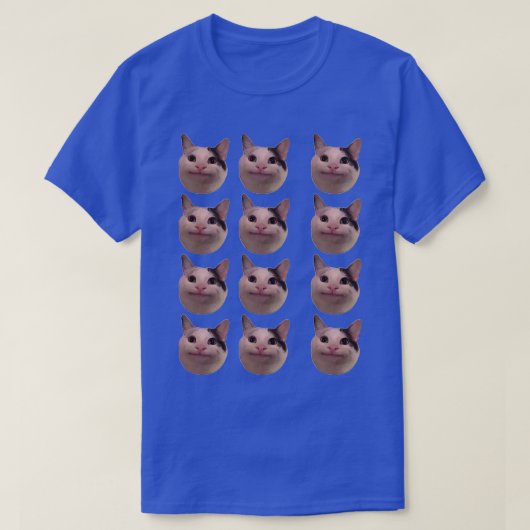 Beluga Cat Pattern Tシャツ (デザイン正面)