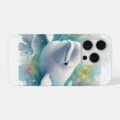 Beluga whale 160924AREF142 - Watercolor iPhoneケース (裏面横)