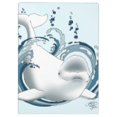 Beluga Whale Blue クリップボード (裏面)