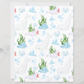 Beluga Whale Scrapbook Paper (裏面)
