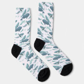Beluga Whale Socks  Whale Art Socks Customize ソックス (右)