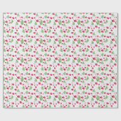 Beluga Whale Valentine Gift Wrapping Paper White ラッピングペーパー (フラット)