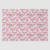 Beluga Whale Valentine's Tissue Paper in Pink 薄葉紙 (正面)