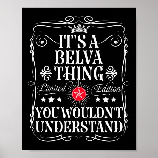 BelvaはBelvaの名前あなたが理解していないこと ポスター (正面)