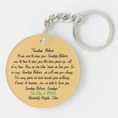 Belvoirの基本的な卒業生(パーソナライズな) キーホルダー (裏面)