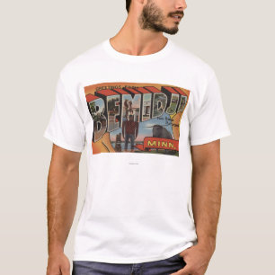 Bemidji、ミネソタ-大きい手紙場面 Tシャツ