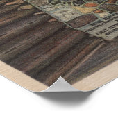 Bemidji, MN – 暖炉の州 ポスター (角)