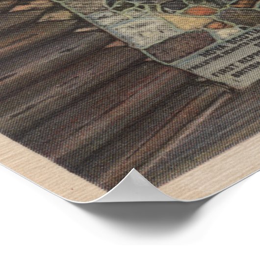 Bemidji, MN – 暖炉の州 ポスター (角)