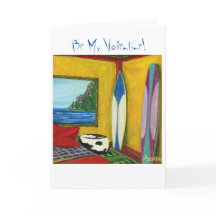 BeMyValentine GreetingCard©2016Soulのサーファー