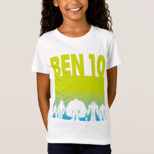 Ben 10エイリアンラインアップロゴ tシャツ (正面)