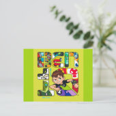 Ben 10エイリアンロゴ インビテーションポストカード (スタンド正面)