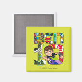 Ben 10エイリアンロゴ マグネット (正面/裏面)