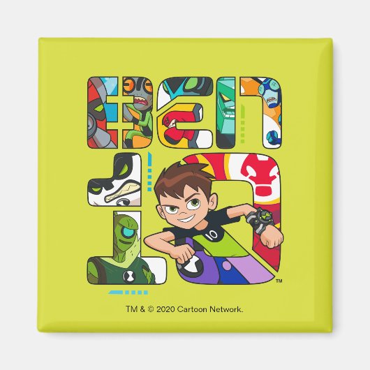 Ben 10エイリアンロゴ マグネット (正面)