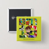 Ben 10エイリアンロゴ 缶バッジ (正面&裏面)