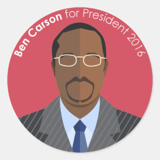 Ben Carson 2016社長のステッカスタムカー ラウンドシール