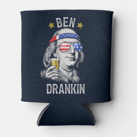 Ben Darnkin Funny 4th july 缶クーラー (正面)