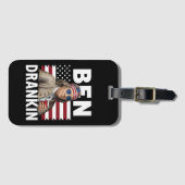 Ben Drankin Beer 7月4日ヴィンテージ国旗おもしろい ラゲッジタグ (正面横)