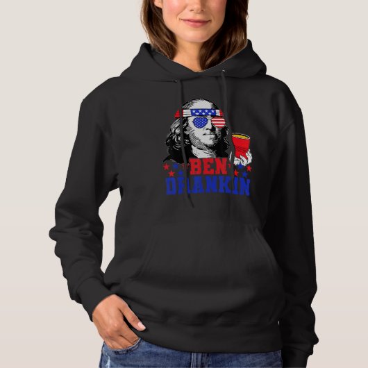 Ben Drankin Beer 7月4日Independence Day Usa パーカ (正面)