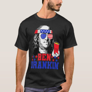 Ben Drankin Beer 7月4日Independence Day Usa Tシャツ