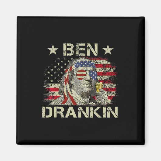 Ben Drankin Benjamin Franklin 7月4日おもしろいDr. マグネット (正面)