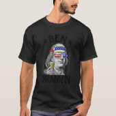 Ben Drankin Benjamin Franklin  Drink Beer 4th Of J Tシャツ (正面)