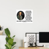 Ben Franklin氏の意見が影響を与えると判断 ポスター (ホームオフィス)