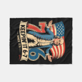 Ben Franklin 67 Meme Keen It 7-6 History Teacher S フリースブランケット (正面(横))