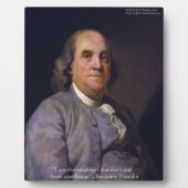 Ben Franklin "Love Thy Neighbor" フォトプラーク (正面)