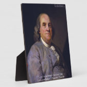 Ben Franklin "Love Thy Neighbor" フォトプラーク (側面)