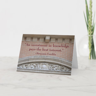 Ben Franklin PhD in Finance卒業カード カード