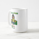 Ben-Hur Craque 10 com Capa da Bandeira コーヒーマグカップ (正面左)