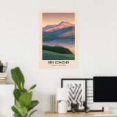 Ben Lomond Munros of Scotland Travel Poster ポスター (ホームオフィス)