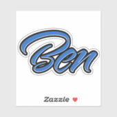 Ben Name blue Aufkleber Sticker Stickerset シール (シート)
