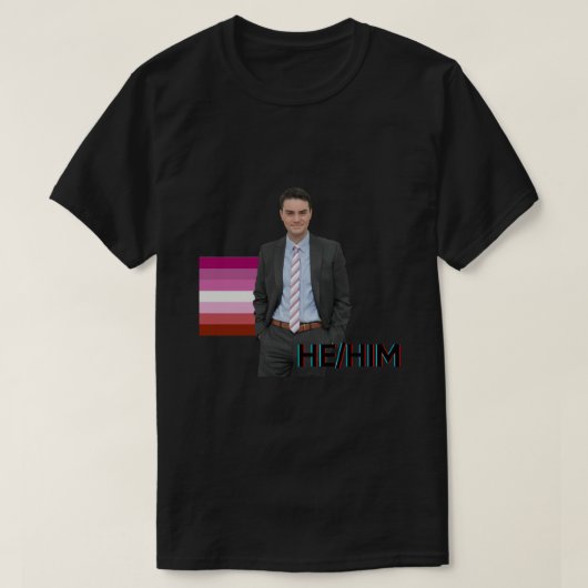Ben Shapiro HeHim Lesbian Meme Sticker Tシャツ (デザイン正面)