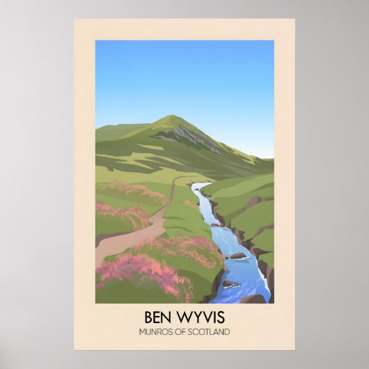 Ben Wyvis Munros of Scotland Poster ポスター (正面)