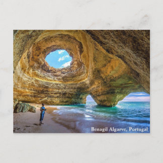 Benagil Algarve,ポルトガル ポストカード