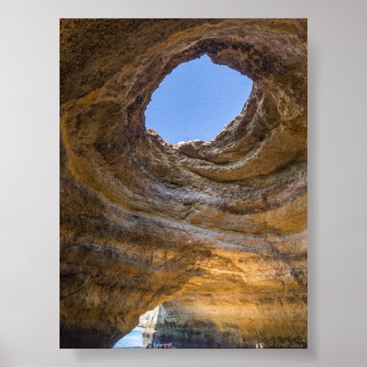Benagil cave in Algarve ポスター (正面)