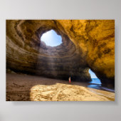 Benagil cave in Algarve ポスター (正面)